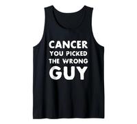 Cancer You Picked The Wrong Guy Support Fighting Christmas Tank Top