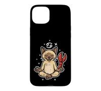 Cancer Zen Cat Astrology Case for iPhone 15 Plus
