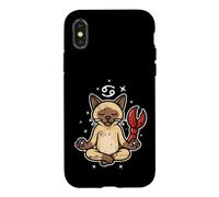 Cancer Zen Cat Astrology Case for iPhone X/XS