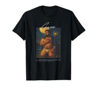 Cancer Zodiac Bear Retro Beefcake Queer Pride Astrology Art T-Shirt