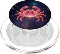 Cancer Zodiac Crab - Celestial Ocean Energy PopSockets PopGrip for MagSafe