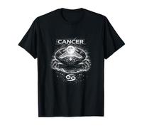 Cancer Zodiac Moon the Crab with Cosmic Astrology T-Shirt