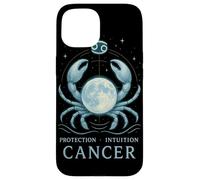 Cancer Zodiac Sign Moon and Crab Astrology Gift Case for iPhone 15