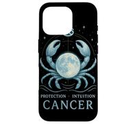 Cancer Zodiac Sign Moon and Crab Astrology Gift Case for iPhone 16 Pro