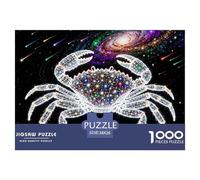 Cancer Zodiac Signs Wooden Jigsaw Puzzle Waterproof 1000 Piece Puzzles for Adults Impossible Home Decoration
