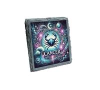 Cancer Zodiac Slate Coaster - Celestial Crab Astrology Gift, Cosmic Water Sign Décor (slco-kf25-1257)