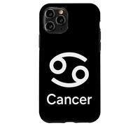 Cancer Zodiac Symbol White Minimal Sign Case for iPhone 11 Pro