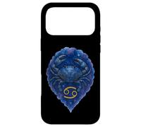 Cancer Zodiac Watercolor Crab Artwork Case for iPhone 17 Pro Max