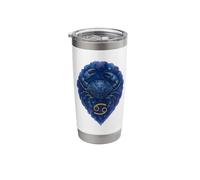 Cancer Zodiac Watercolor Crab Artwork Stainless Steel Insulated Tumbler