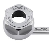 CanCNC Tooling Solutions ER16B-A Hex Collet Chuck Nut, Balanced to 18,000 RPM at G2.5, 0537-1600