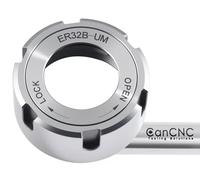 CanCNC Tooling Solutions ER32B-UM Slotted Collet Chuck Nut, Balanced to 18,000 RPM at G2.5, 0537-3200