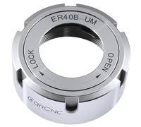 CanCNC Tooling Solutions ER40B-UM Slotted Collet Chuck Nut, Balanced to 18,000 RPM at G2.5, 0537-4000