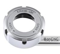 CanCNC Tooling Solutions ER40B-UM Slotted Collet Chuck Nut, Balanced to 18,000 RPM at G2.5, 0537-4000