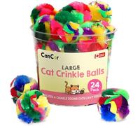 Cancor Innovations Crinkle Ball Cat Toy (24 Pack)
