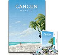 Cancun 1000 Pieces Jigsaw Puzzles For Teens And Adults,Stress Reliever Difficult Challenge Enhance Love between Couples 50x75cm