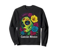 Cancún Mexico Catrina De Los Muertos Sugar Skull Mexicans Sweatshirt