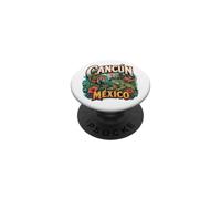 Cancun Mexico Coati and Iguana PopSockets Adhesive PopGrip