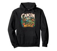 Cancun Mexico Coati and Iguana Pullover Hoodie