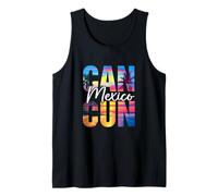 Cancun Mexico Palm Tree Sunset Beach Summer Vacation Trip Tank Top