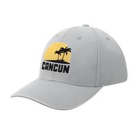 Cancun Mexico Sunset Palm Trees Men's Baseball Cap Novelty Sports Hat Adjustable Trucker Golf Hat Gift For Women