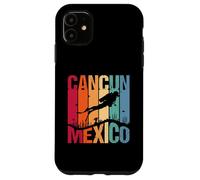 Cancun Mexico Travel Scuba Diving Vacation Vintage Retro Case for iPhone 11