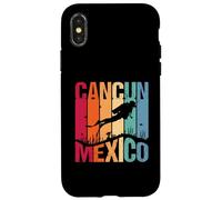 Cancun Mexico Travel Scuba Diving Vacation Vintage Retro Case for iPhone X/XS