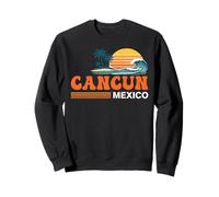 Cancun Mexico Vintage Sunset Beach Travel Sweatshirt