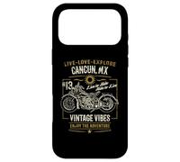 Cancun MX Mexico Vintage Distressed Motorcycle Design Case for iPhone 17 Pro Max