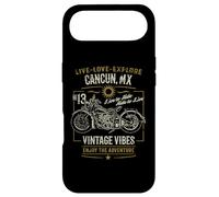 Cancun MX Mexico Vintage Distressed Motorcycle Design Case for iPhone Air