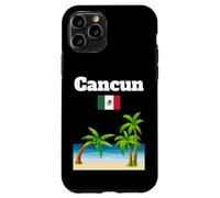 Cancun souvenir tropical beach palm tree Mexico flag Case for iPhone 11 Pro