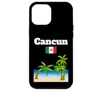 Cancun souvenir tropical beach palm tree Mexico flag Case for iPhone 12 Pro Max