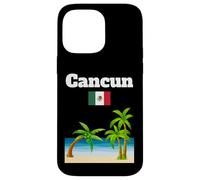 Cancun souvenir tropical beach palm tree Mexico flag Case for iPhone 14 Pro Max