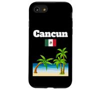 Cancun souvenir tropical beach palm tree Mexico flag Case for iPhone SE (2020) / 7 / 8