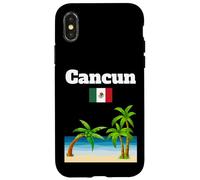 Cancun souvenir tropical beach palm tree Mexico flag Case for iPhone X/XS