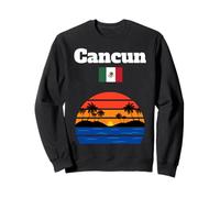 Cancun trip Mexico souvenir vacation mood Mexican flag Sweatshirt