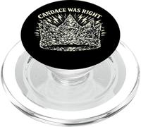 Candace Was Right Tinfoil Crown Funny Conspiracy Theory Joke PopSockets PopGrip for MagSafe