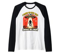 Candace was Right Tinfoil Crown Funny Conspiracy Theory UFO Raglan Baseball Tee