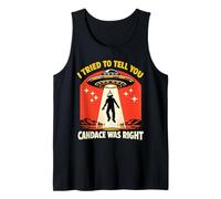 Candace was Right Tinfoil Crown Funny Conspiracy Theory UFO Tank Top