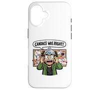 Candace Was Right Tinfoil Hat Red Yarn Fun Conspiracy Theory Case for iPhone 16