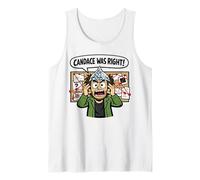 Candace was Right Tinfoil Hat Red Yarn Fun Conspiracy Theory Tank Top