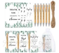 Candcamp 12 set Thank You Gifts for Women Men Colleagues Teachers Nurses Personalised Birthday Present Leaving Gifts Appreciation Cards Inspirational Ballpoint Pens for Writing School Office