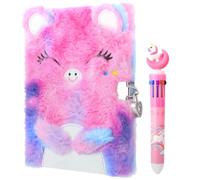Candcamp Secret Diary with Lock Purple Fluffy Notebook