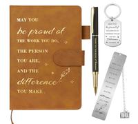 Candcamp Thank You Gift Leaving Gifts for Colleagues Women Men Inspirational A5 Notebook and Pen Set with Bookmark Keyring New Job Congratulations Presents for Employee Volunteer Teacher