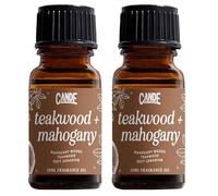 CANDE Craft Premium 2 Pack Fragrance Oil - Diffuser Oils Fragrances Scented for Home, Candle Soap Making Supplies, Aromatherapy Blends for House (10 mL) (2-Pack, Teakwood & Mahogany)