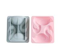 CANDeal 2pcs Food Grade Silicone Flamingo Fondant Molds for DIY Jewelry Making Decoration, 3D Cake Baking Moulds