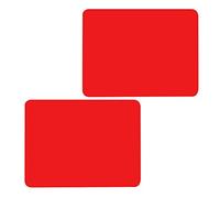 CANDeal 2PCS Thicken Non-Slip Silicone Placemats Cutting Hot Mats Tablemats, Red