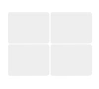 CANDeal 4PCS Thicken Non-Slip Silicone Placemats Cutting Hot Mats Tablemats, White