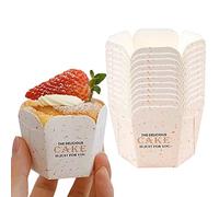 CANDeal 50pcs Cupcake Cases Baking Cases Cupcakes Liners Muffin Cases Paper Baking Cups Hexagon Cupcake Wrappers