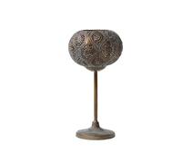 Candelabra Candlestick Wrought Iron Candlestick Antique Retro Ornaments Carved Romantic Candle Lights Decoration Candle Holder Candle Holder(24.5CM)