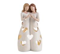 Candeldo Sister Birthday Gifts for Women: Unique Home Decor Meaningful Gift Ideas for Bestie Candle Holder Figurine